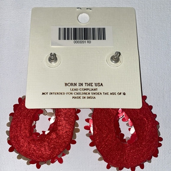 Kay Lee New York Statement Floral Earrings NWT - Picture 5 of 5